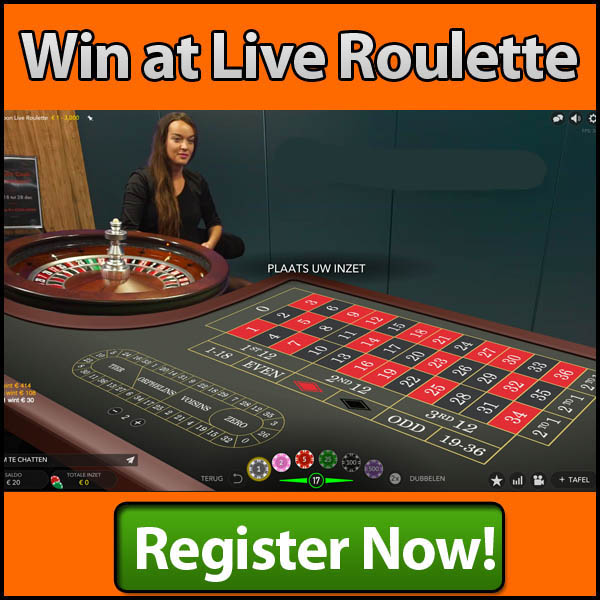 Win met live roulette bij Netbet